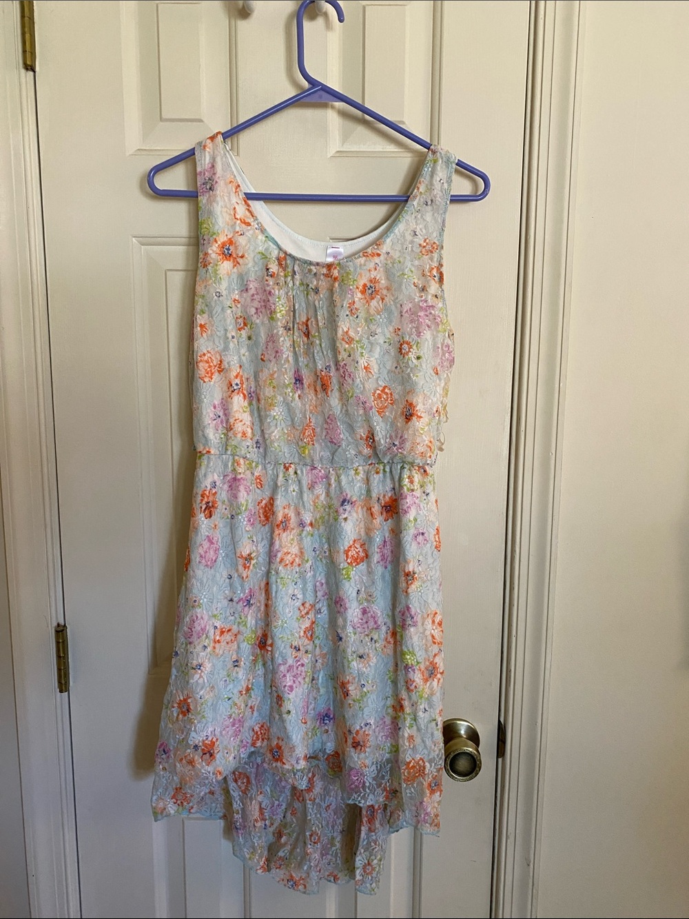 No Boundaries Floral Sundress Lg